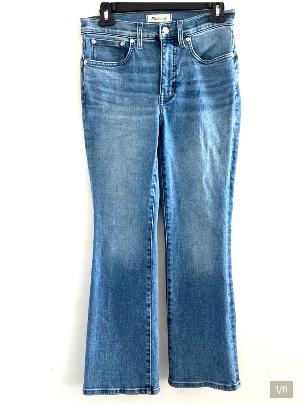 Madewell Size 27 Women's Medium Blue Midrise Kickout Jeans